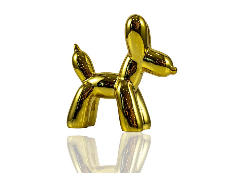 BALLOON DOG GOLD DEKOR 23X8X15 CM