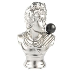 GUMUS SIYAH BUST SERAMIK OBJE 26x17x45 cm