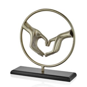 HANDS GOLD BLACK DEKOR 41x13x43 CM