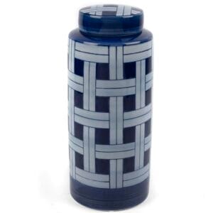 MAVI CIZGILI SERAMIK KUP 15x37 cm