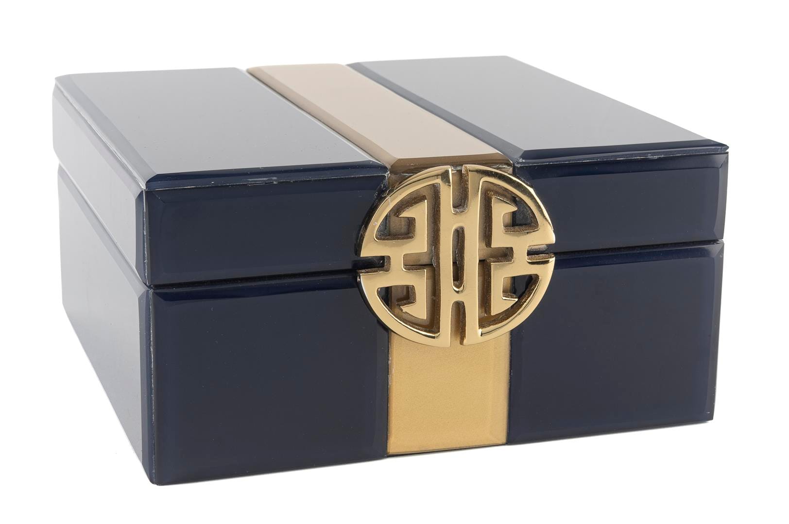 MAVI GOLD CAM TAKI KUTUSU 22x22x11cm