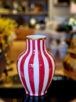 PALMIYE VAZO PIJAMA DESEN KIRMIZI BEYAZ 30 CM