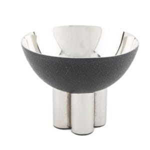 SİYAH GÜMÜŞ KASE  12X10 CM