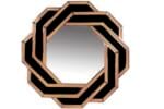 SIYAH ROSE GOLD AYNA 90x90 cm