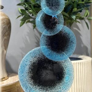 Cam Disk Turkuaz Siyah 25X44 CM