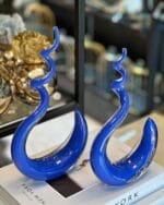 2 Lİ CAM HELOJEN OBJE MAVİ