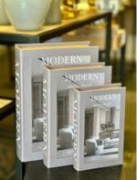 İTHAL 3LÜ AHŞAP DERİ KUTU (MODERN)