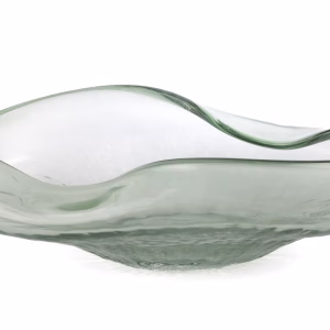 YEŞİL CAM DEKOR TABAK 40X23X13 CM