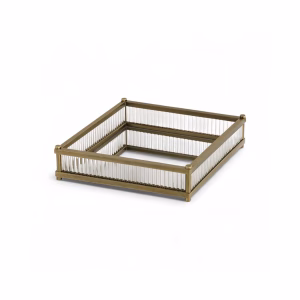 JUJO CAM ÇUBUKLU TEPSİ ESKİTME KARE